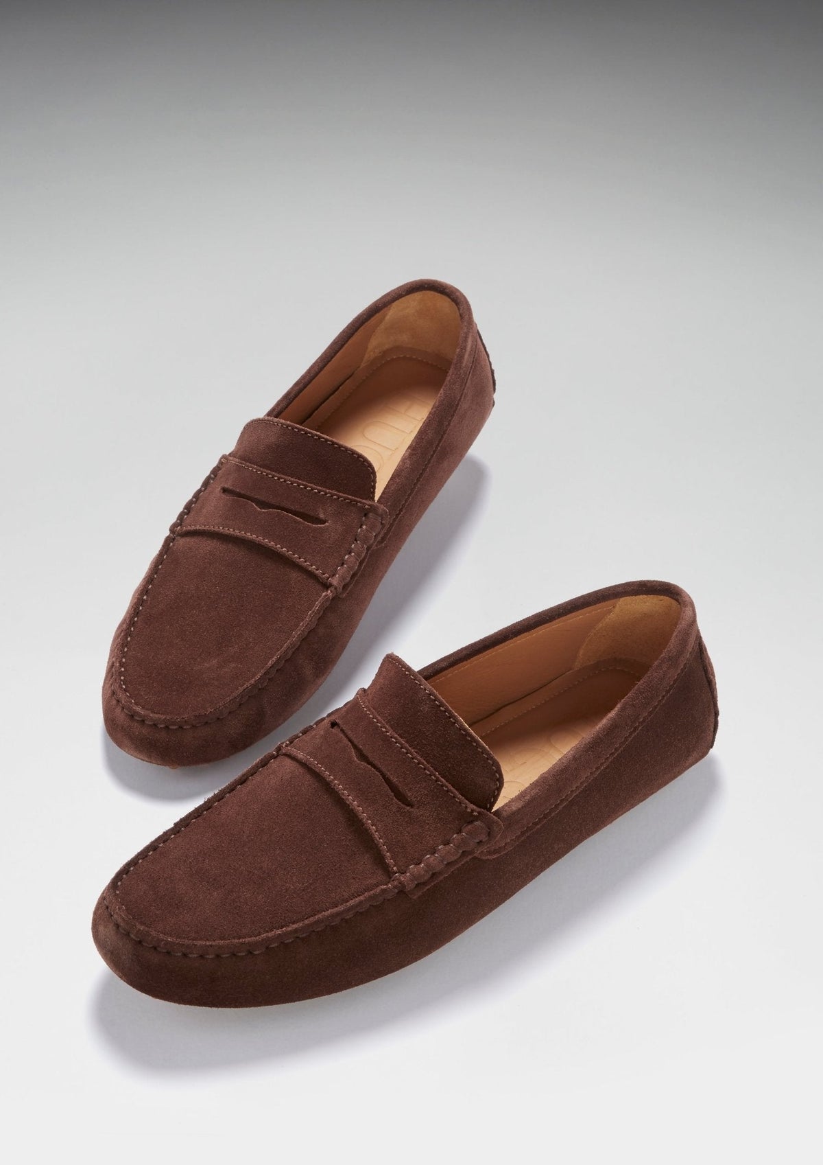 Penny Driving Loafers, brown suede