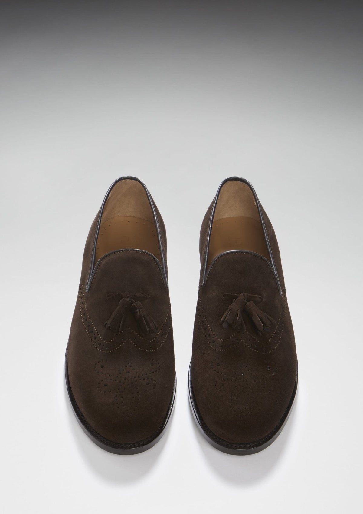 Brown Suede Tasselled Brogues, Welted Leather Sole