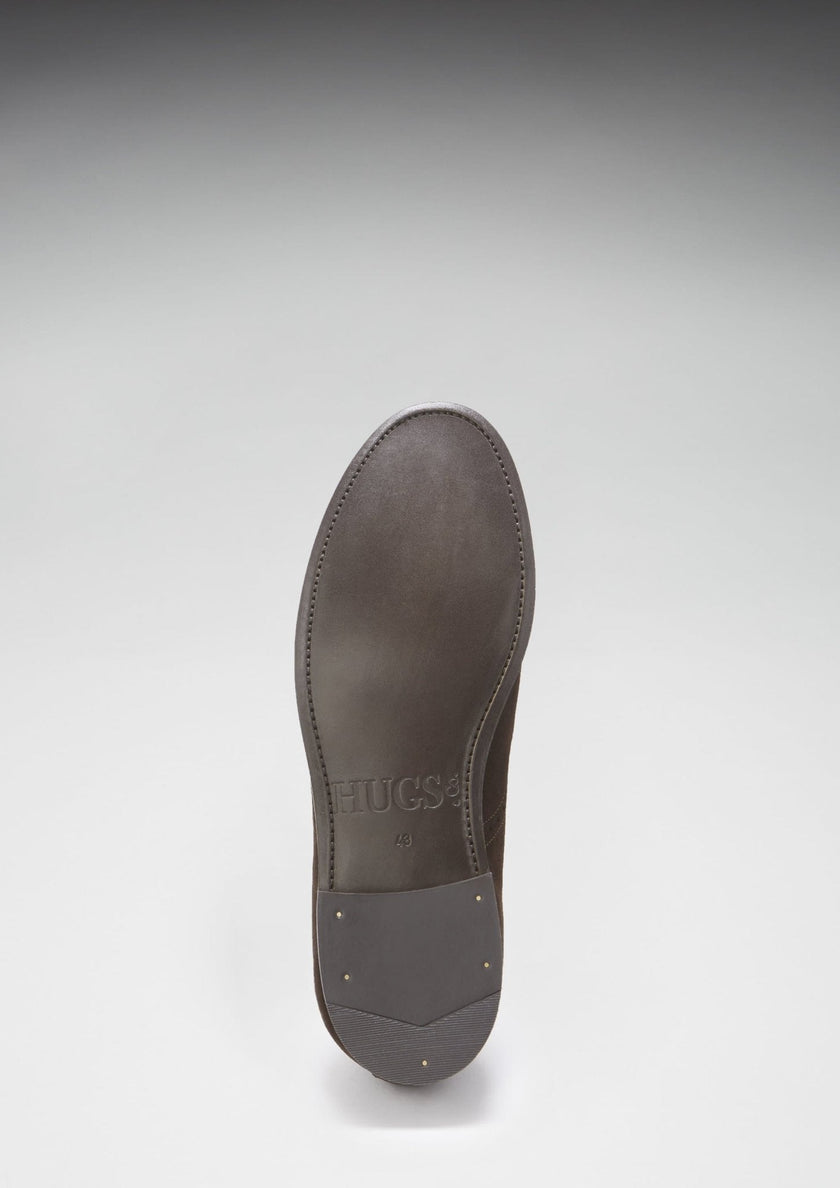 Brown Suede Tasselled Brogues, Welted Leather Sole