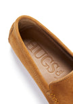 Tasselled Driving Loafers, tobacco suede