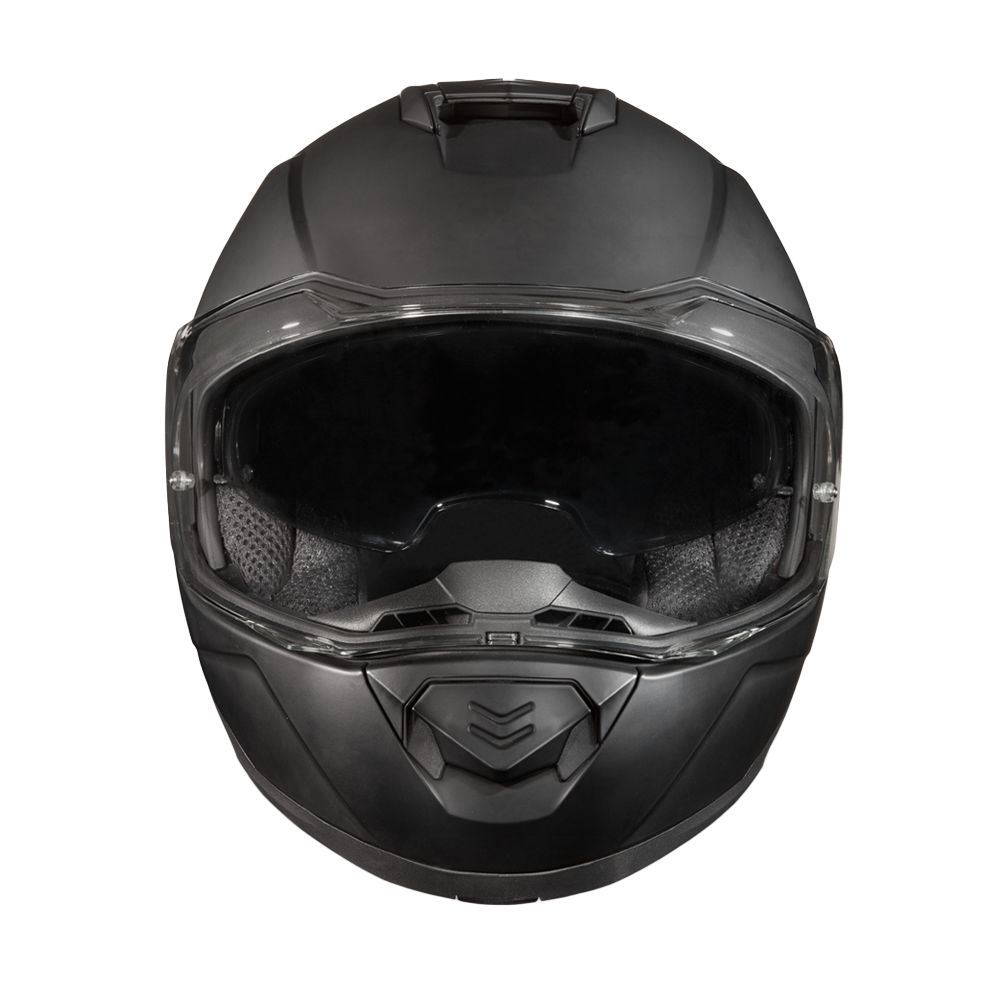 Daytona Glide Modular Motorcycle Helmet - DOT & ECE Approved, Bluetooth Ready, Dual Visor, Men/Women/Youth - Dull Black