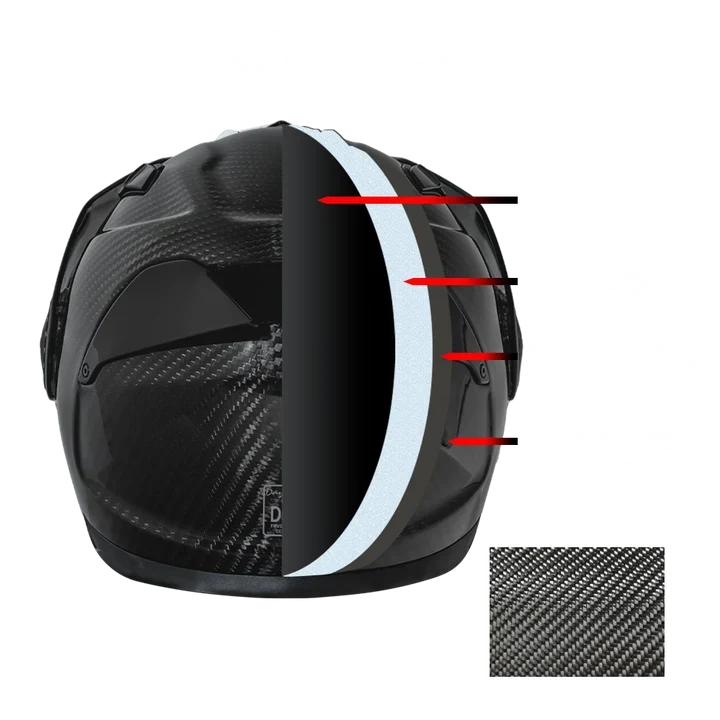 D.O.T. & ECE Daytona C6- Grey Carbon Fiber