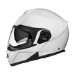 Daytona Glide Modular Motorcycle Helmet - DOT & ECE Approved, Bluetooth Ready, Dual Visor, Men/Women/Youth - Hi-Gloss White