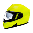 Daytona Glide Modular Motorcycle Helmet - DOT & ECE Approved, Bluetooth Ready, Dual Visor, Men/Women/Youth - Fluorescent Yellow