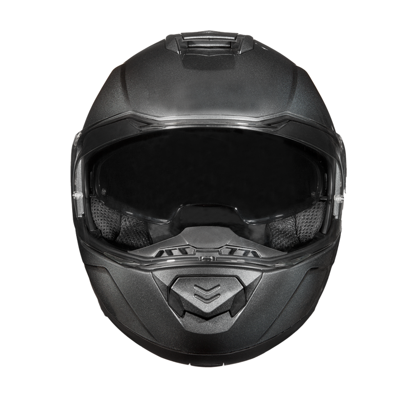 Daytona Glide Modular Motorcycle Helmet - DOT & ECE Approved, Bluetooth Ready, Dual Visor, Men/Women/Youth - Gun Metal Grey Metallic