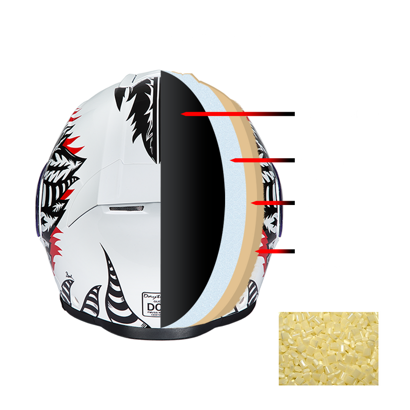 Daytona Glide Modular Motorcycle Helmet - DOT & ECE Approved, Bluetooth Ready, Dual Visor, Men/Women/Youth - W/ Phoenix