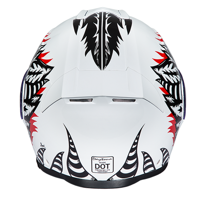 Daytona Glide Modular Motorcycle Helmet - DOT & ECE Approved, Bluetooth Ready, Dual Visor, Men/Women/Youth - W/ Phoenix