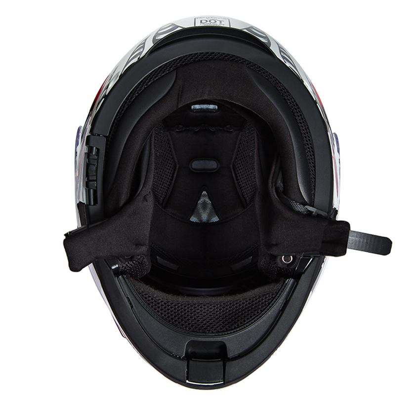 Daytona Glide Modular Motorcycle Helmet - DOT & ECE Approved, Bluetooth Ready, Dual Visor, Men/Women/Youth - W/ Phoenix