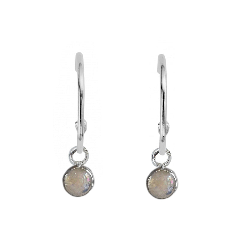 Moonstone Hoops