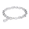 Mini Lifetime Silver Heart Charm Bracelet