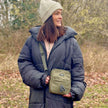Mini bolso para pasear perros - Verde caqui