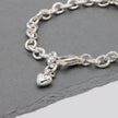 Mini Lifetime Silver Heart Charm Bracelet