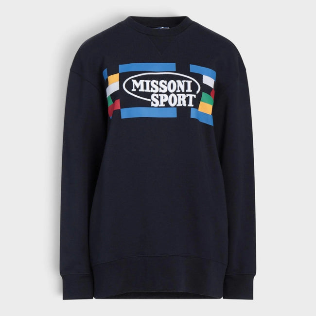Sudadera con logo Legacy azul marino multicolor