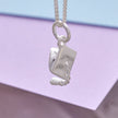 Mortar Board Graduation Cap Personalised Silver Charm
