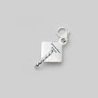 Mortar Board Graduation Cap Personalised Silver Charm