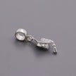 Mortar Board Graduation Cap Personalised Silver Charm