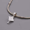 Mortar Board Graduation Cap Personalised Silver Charm