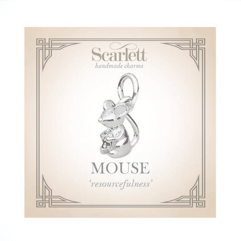 Mouse Silver Charm