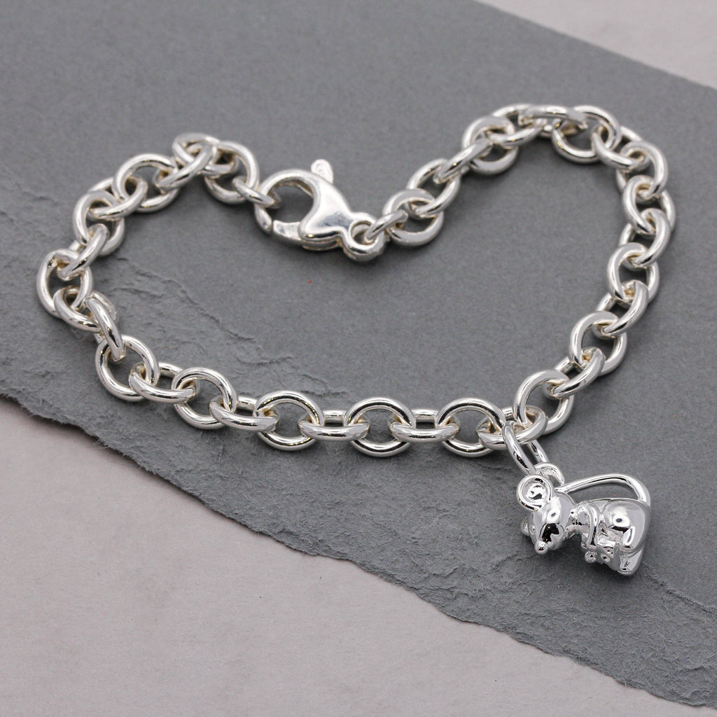 Mouse Silver Charm