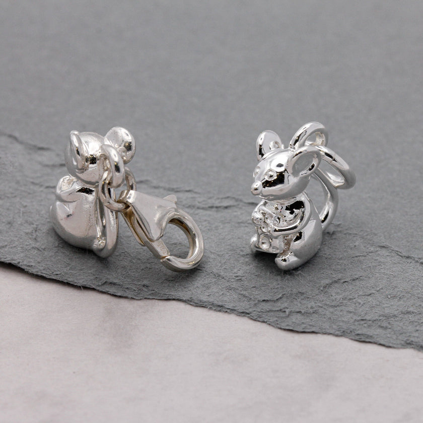 Mouse Silver Charm