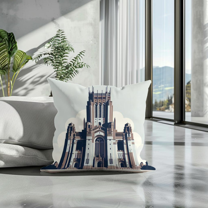 Liverpool Cathedral Minimalist Essence Cotton Cushion