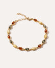 Bracciale ovale in oro multicolore