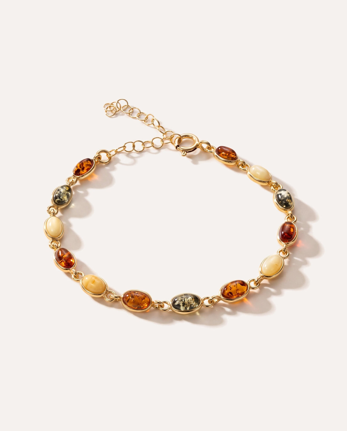 Bracciale ovale in oro multicolore