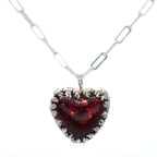 Mother of Flames Gothic Heart Breastmilk Necklace