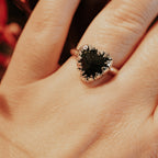Mother of Flames Gothic Heart Breastmilk Ring