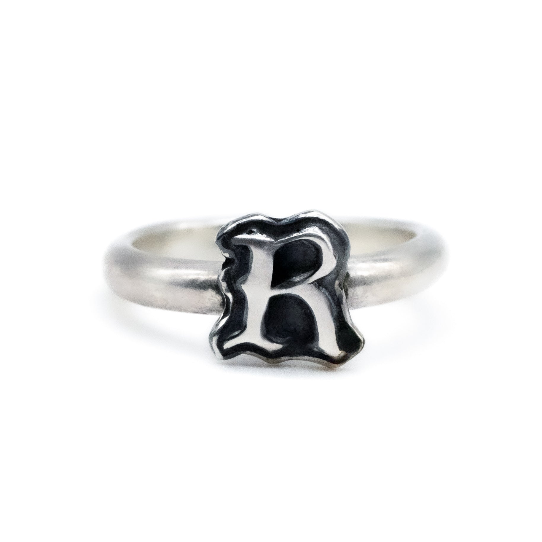 Old English Personalised Letter Ring