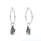 Pendientes de aro con forma de corazón anatómico