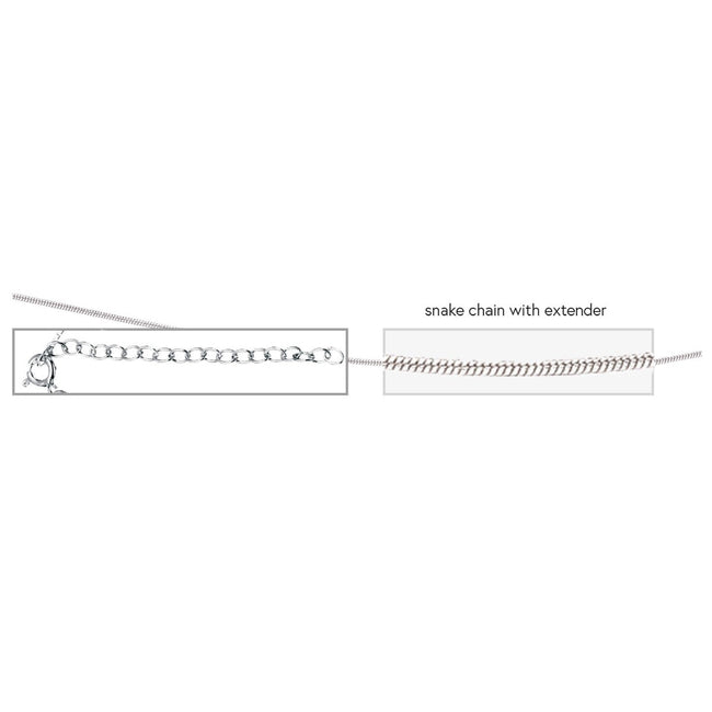 Beginnings Snake Chain with Extender 41cm-46cm