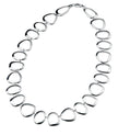 Beginnings Cut Out Pebble Shape Link Necklace