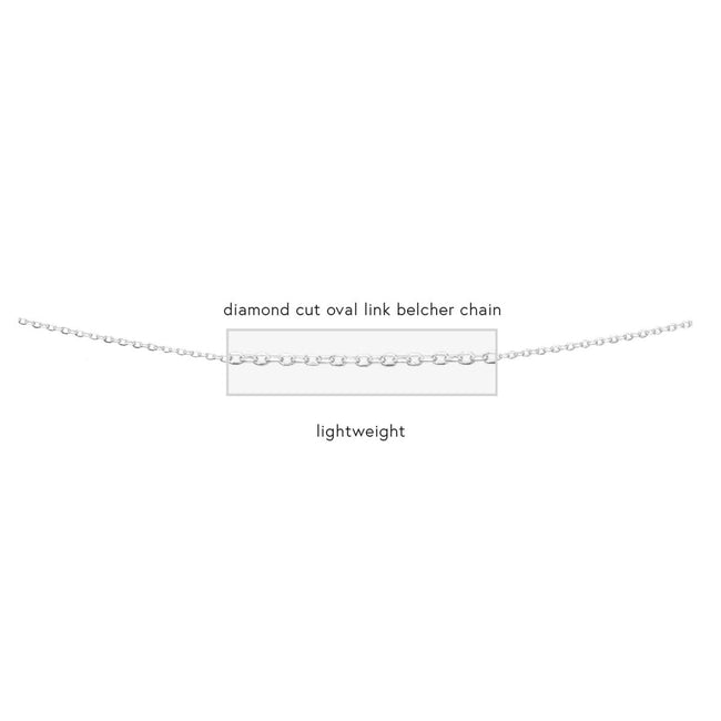 Beginnings Diamond Cut Oval Link Chain
