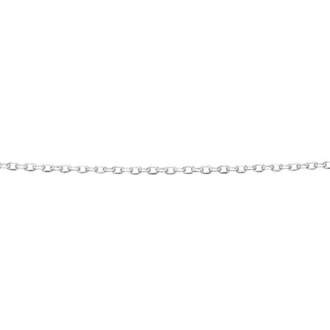 Cadena de eslabones ovalados Beginnings con corte de diamante
