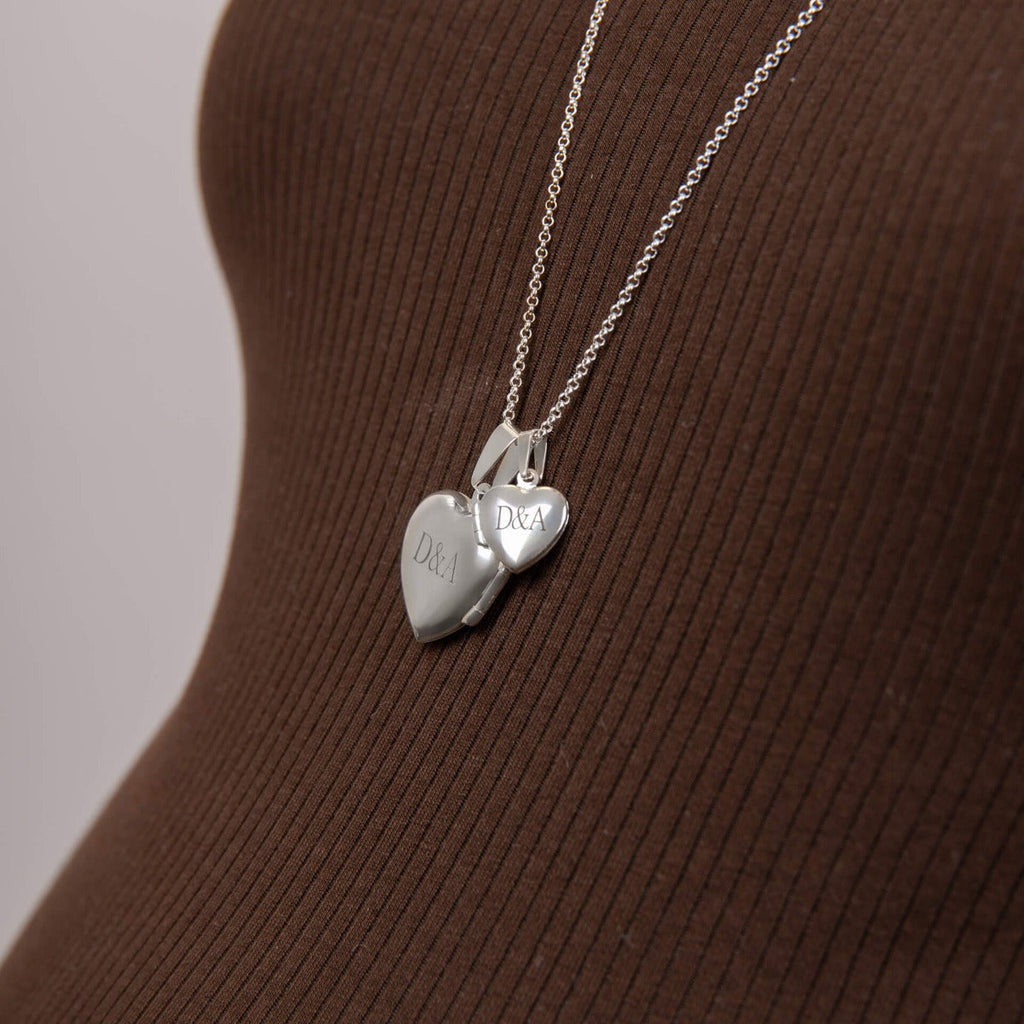 Beginnings Large Silver Heart Locket
