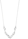 Beginnings Organic Ruffle Statement Cubic Zirconia Necklace