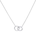Diamonfire ineinandergreifende Ringe Halskette
