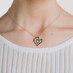 Diamonfire Overlaid Hearts Necklace