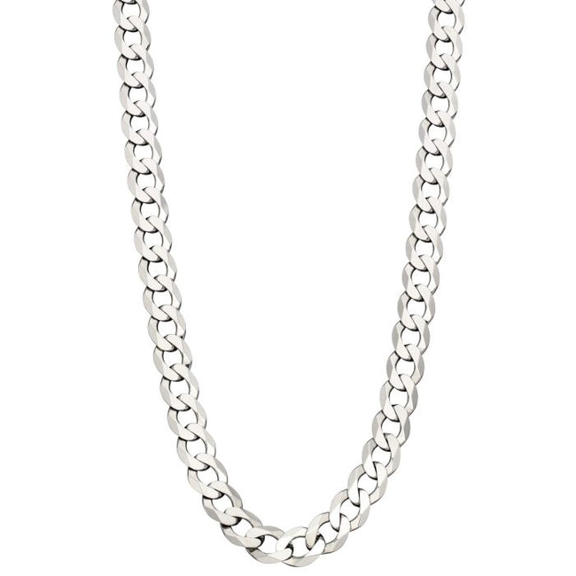 Fred Bennett Heavyweight Diamond Cut Curb Chain Necklace