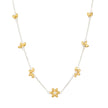 Beginnings Sunflower Station Necklace with Yellow Gold Plating
