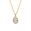 Beginnings Teardrop Necklace with Cubic Zirconia