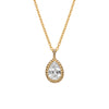 Beginnings Teardrop Necklace with Cubic Zirconia