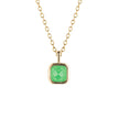 D For Diamond Semi-Precious Birthstone Necklace with Diamond Tag