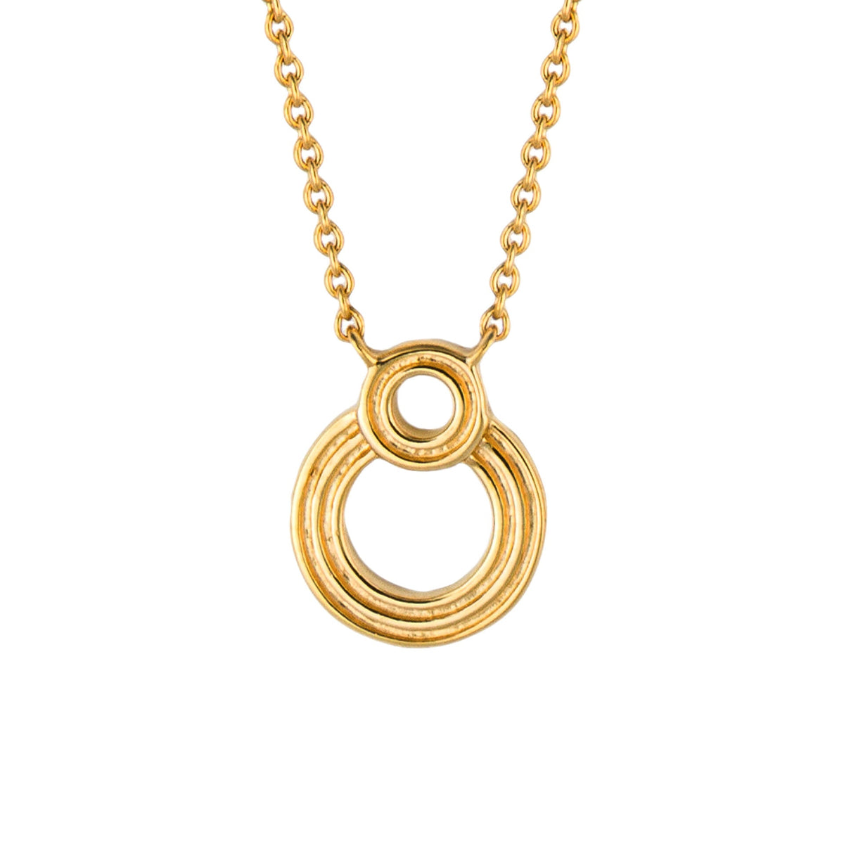 Halskette „Beginnings Ridged Double Open Circle“