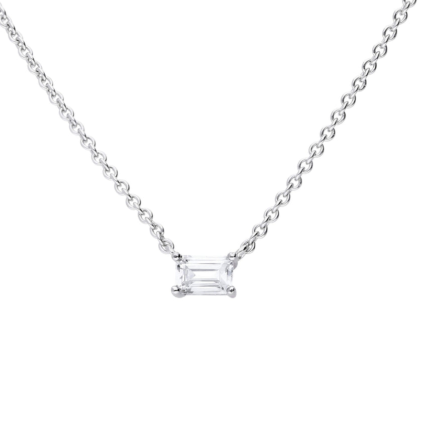 Diamonfire Floating Baguette Zirkonia-Halskette