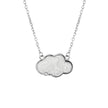 D For Diamond Pearlised Enamel Cloud Necklace with Diamond