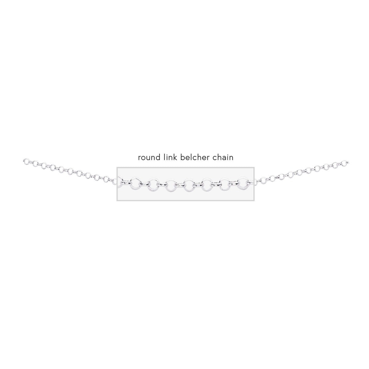 Beginnings Halskette mit Belcher-Kettengliedern