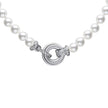Diamonfire Shell Pearl Necklace with Zirconia Feature Clasp