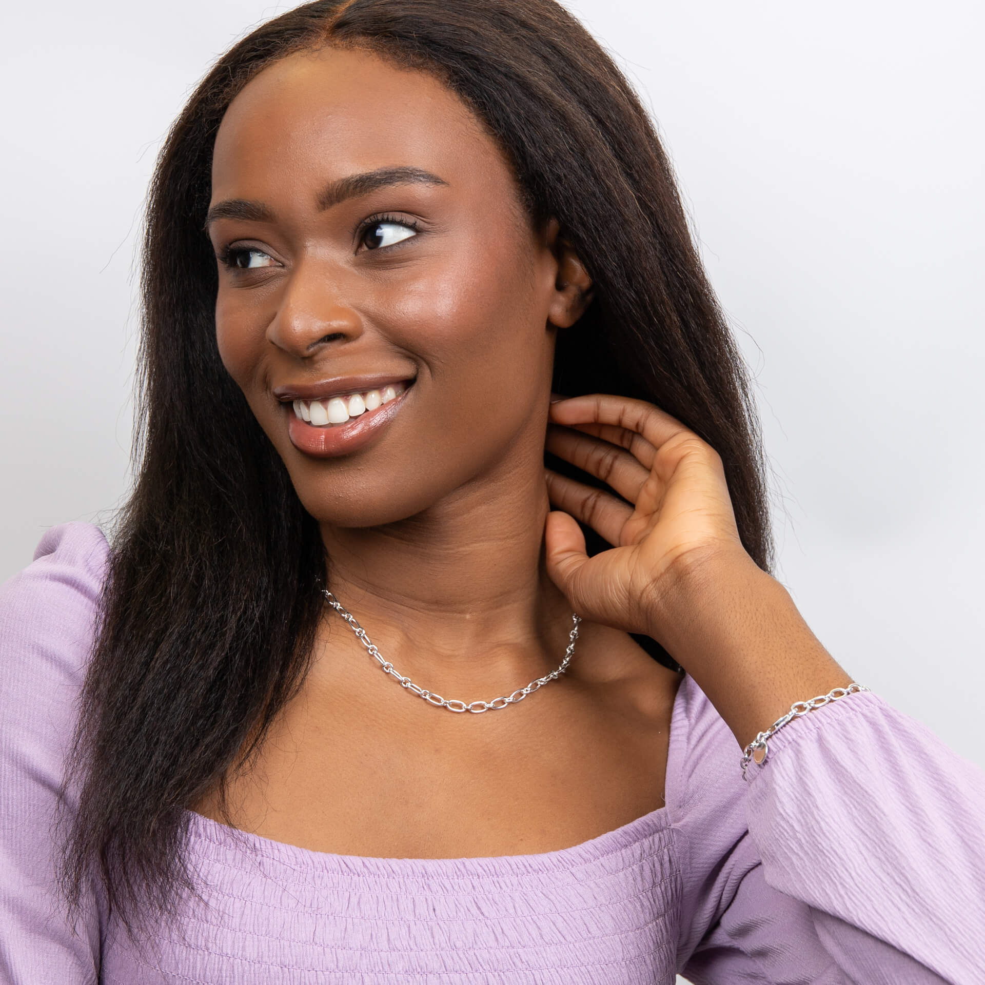 Beginnings Long Link Chain Necklace with Tag